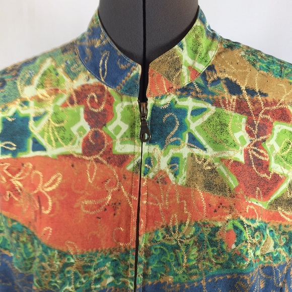 Chico’s Top Light Weight Jacket Size 2 - Picture 2 of 6